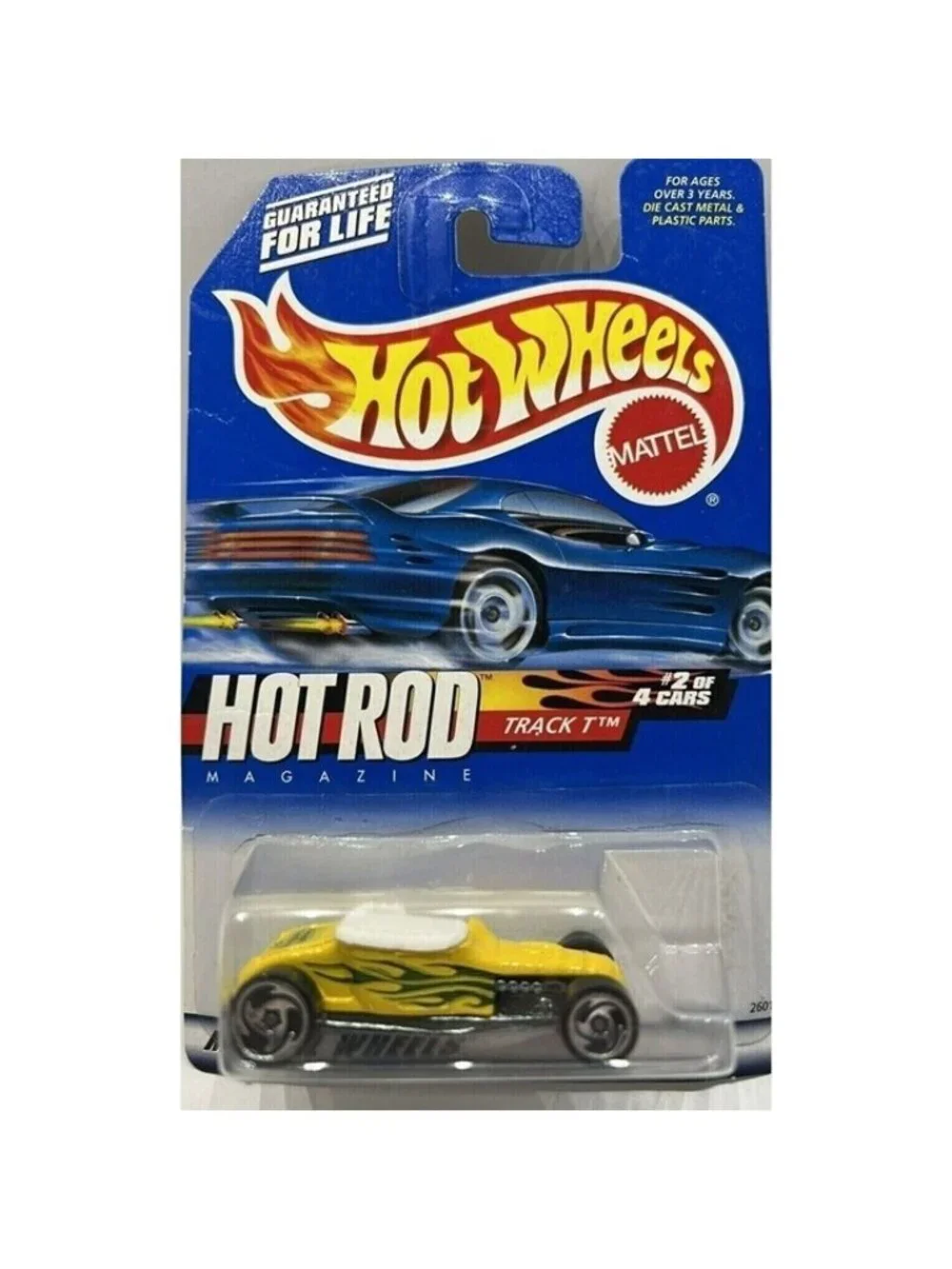 Vintage Die Cast Hot Wheels 1999 Hot Rod Magazine 2 of 4 Cars Track T #006 26017
